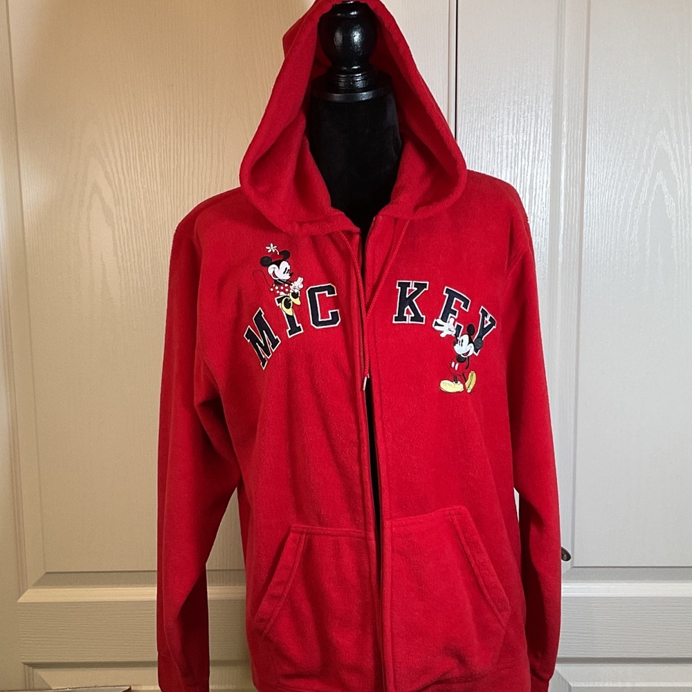 Disney Mickey Mouse Red Fleece Hoodie